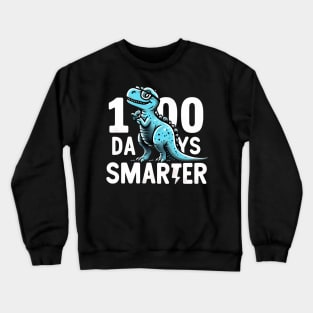 100 Days Smarter - Dinosaur Crewneck Sweatshirt